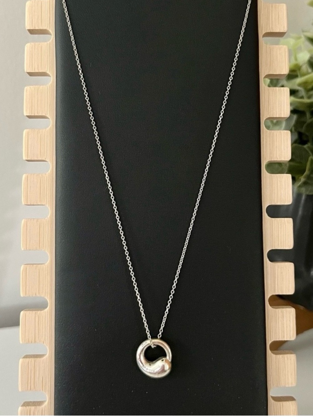 Tiffany&Co Elsa Peretti Eternal Circle Pendant Necklace Sterling Silver 925
